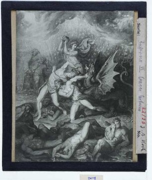 Koch, Illustrationen der Göttlichen Komödie Dantes,Koch, Die Gefräßigen und Cerberus
