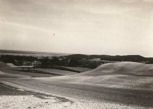 Niederlausitz. Moränengelände. Blick ins Urstromtal bei Großkmehlen