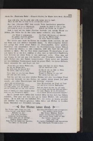 Der Mutter letzter Gruß.