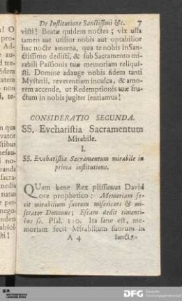 Consideratio Secunda.