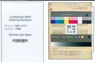Entnazifizierung Karl Albert Schmidt , geb. 03.09.1902 (Kraftfahrer)
