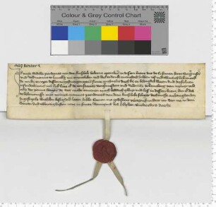 Yutte, Witwe des Pardem van dem Knesbeke, bekennt, dass der Lüneburger Rat ihr die Michaelis [1427] fälligen 25 Mark Lübisch entrichtet habe.