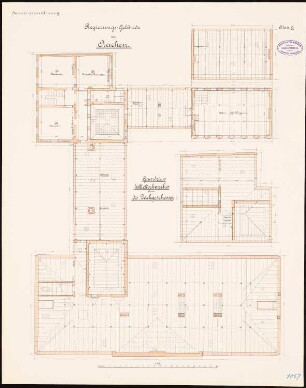 Regierungsgebäude, Aachen: Grundriss Dachgeschoss 1:100