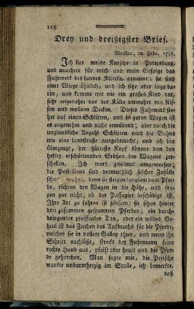 Drey und dreißigster Brief. - Vierzigster Brief.