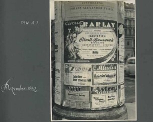 Circus Barlay - Großflächenwerbung, ohne Ortsangabe, 1950-1953