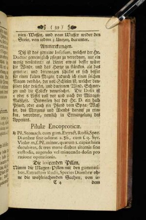 Pilulæ Encoproticæ.