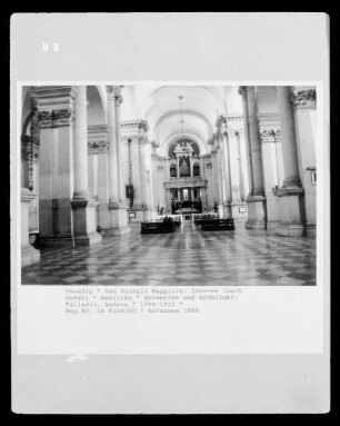 Benediktinerklosterkirche San Giorgio Maggiore — Inneres