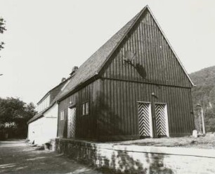 Bahnhof Niederschlottwitz. Lagergebäude