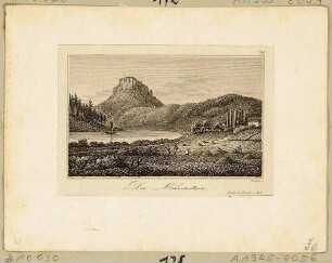 Das Elbtal mit dem Lilienstein in der Sächsischen Schweiz von Osten