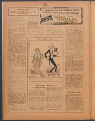 El día de un hidalgo en verano : Del tiempo pasado