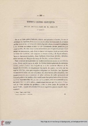 Terres cuites grecques de la collection de M. Bellon, [2]