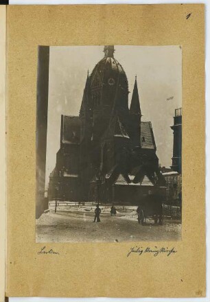 Heilig-Kreuz-Kirche, Berlin-Kreuzberg: Ansicht (aus: Skizzen- und Fotoalbum 3)
