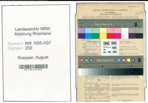 Entnazifizierung August Kuepper , geb. 02.06.1876 (Gastwirt)