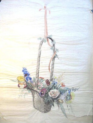 Korb mit Blumen