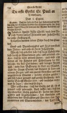544-553, Die erste Epistel St. Pauli an Timotheum