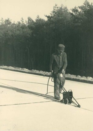 Reichsautobahn Berlin-Hannover bei Möser, Deutschland, 1936