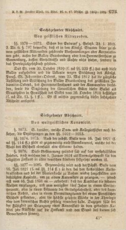 Siebzehnter Abschnitt. Von Kanonicis