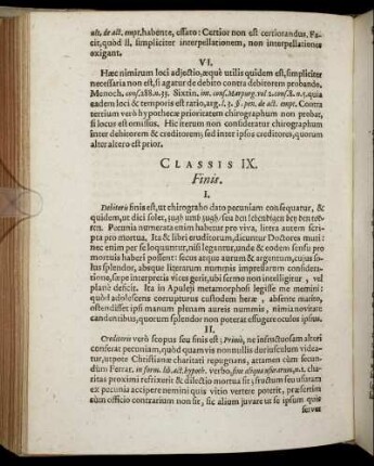 Classis IX. - Classis XIII.