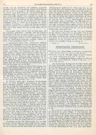 62-63 [Rezension] Schieder, Julius, Unsere Predigt