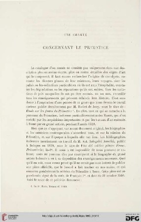 7: Une charte concernant Le Primatice
