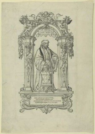 Bildnis des Erasmus von Rotterdam im Gehäus