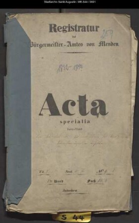 Bau und Instandhaltung der Landstraßen - specialia -