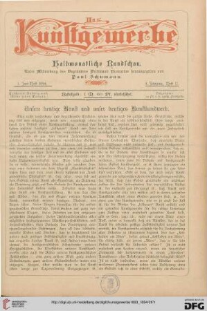 1. Juni-Heft 1894