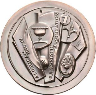 Verdienstmedaille von Victor Huster der American-Israel Numismatic Association