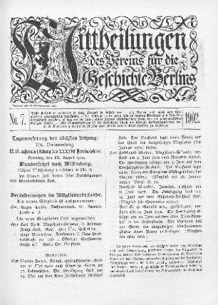 Tagesordnung der nächsten Sitzungen