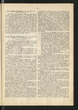 Neunte ordentliche Versammlung am 14. Dezember 1889