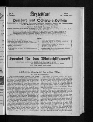 Spendet für das Winterhilfswerk!