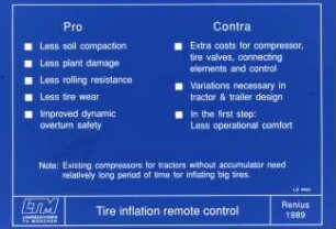 Tire inflation remote control