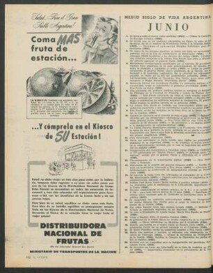 Medio siglo de vida argentina : Junio