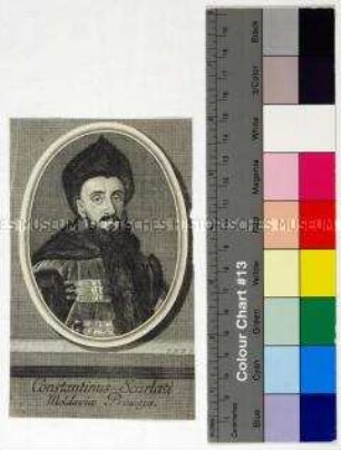 Porträt des Constantin Mavrocordat Fürst von Moldau und Walachei