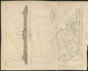 Ansicht der Haupthalle von der Berliner Gewerbe-Ausstellung im Jahre 1879. Grundriss nebst Situationsplan der Berliner Gewerbe-Ausstellung im Jahre 1879