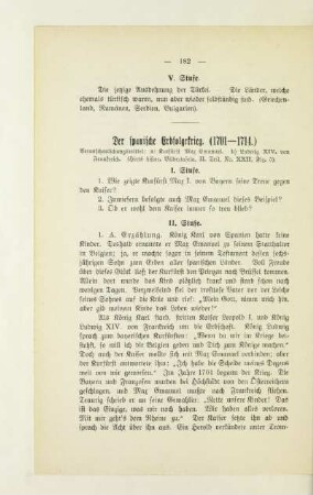 Der spanische Erbfolgekrieg (1701-1714)