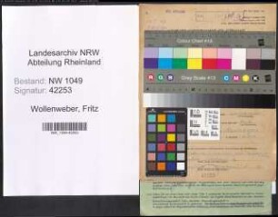 Entnazifizierung Fritz Wollenweber , geb. 25.12.1908 (Vertreter)