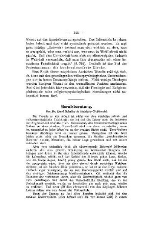 Berufsberatung