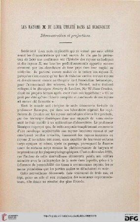 Les rayons X et leur utilité dans le diagnostic