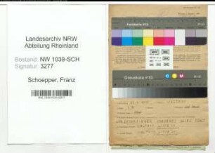 Entnazifizierung Franz Schoepper , geb. 27.04.1893 (Gemuesebauer)