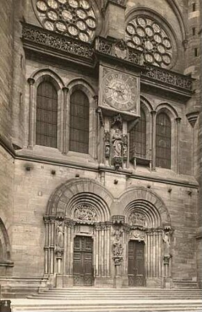 Straßburg, Münster : Straßburg (Strasbourg). Münster. Hauptportal. Doppelportal am südlichen Querschiff