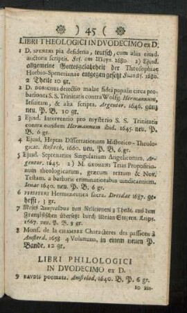 Libri Philologici In Duodecimo ex D.