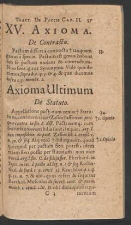 XV. Axioma. De Contractu.