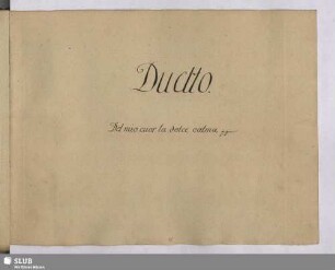 Duetto: Del mio cuor la dolce calma