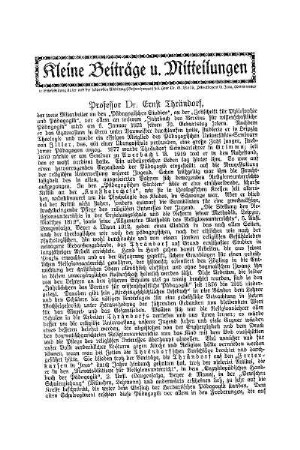 Professor Dr. Ernst Thrändorf