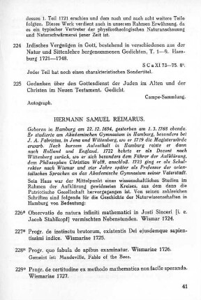 Hermann Samuel Reimarus.