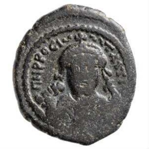 Münze, Halbfollis, 581 / 582