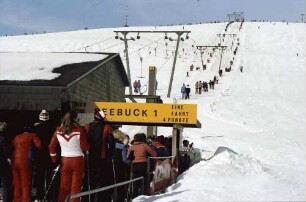 Feldberg: Skilift Feldberg; von unten