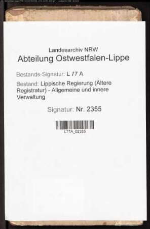 2. Rechnung der Subsidien aus den Ämtern Varenholz, Sternberg und Schwalenberg