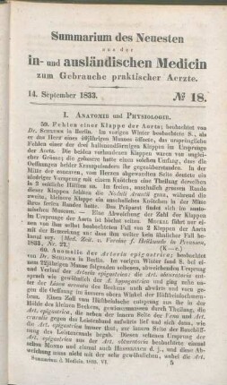 I. Anatomie und Physiologie.